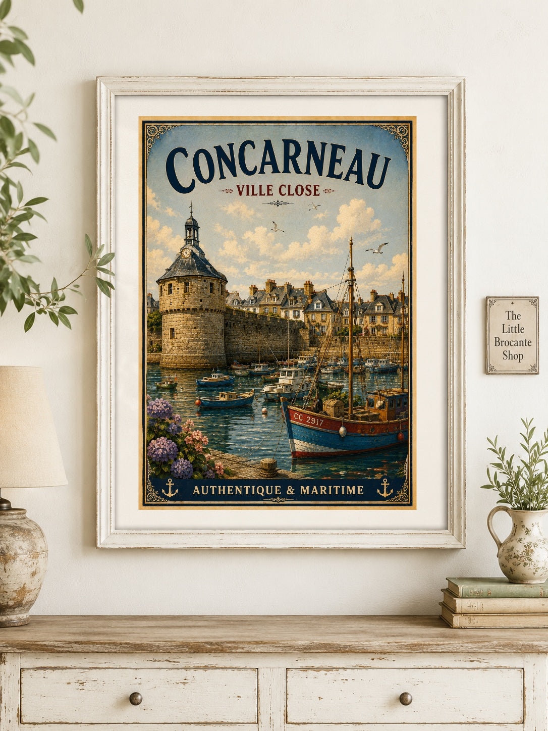 Concarneau – Ville Close | Vintage Brittany Harbour Travel Print, Coastal
Breton
French Coastal
Nautical
French Country
Vintage Travel
Scandinavian
Modern Coastal
Hamptons
Cottage Style
Rustic Coastal
Contemporary wall artwork.