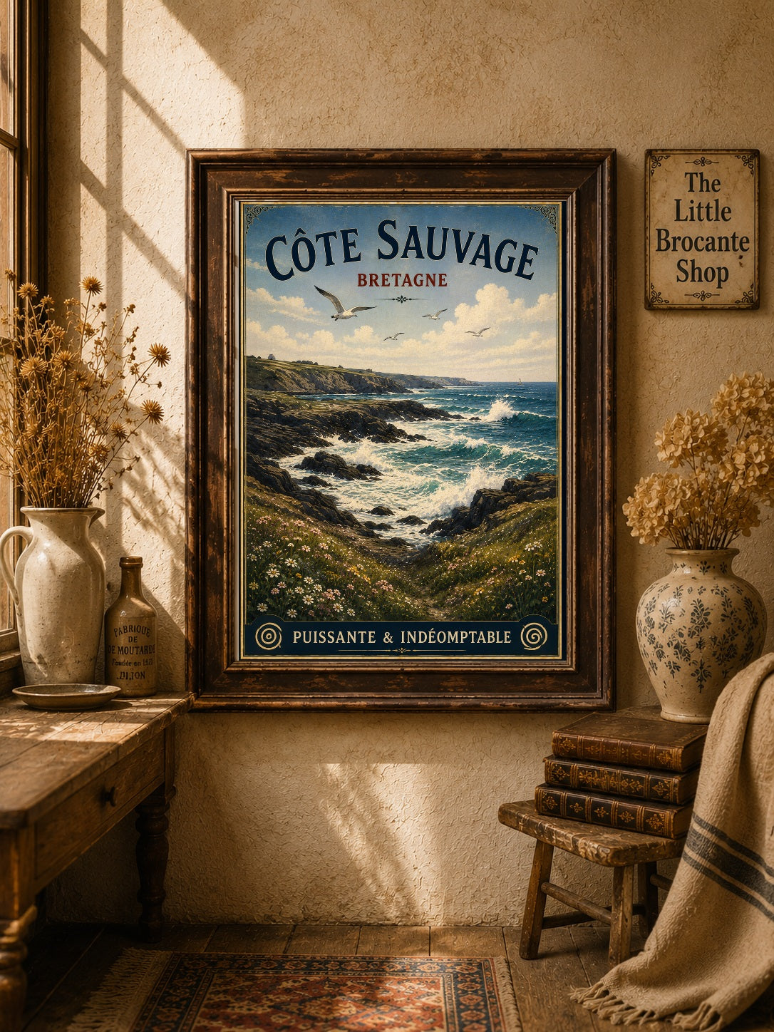 Côte Sauvage, Bretagne – Vintage Brittany Coastal Travel Print, Coastal
Breton
French Coastal
Nautical
Contemporary Coastal
Scandinavian
Hamptons
Cottage Style
Rustic Coastal
French Country
Modern Country
Vintage Travel wall artwork.