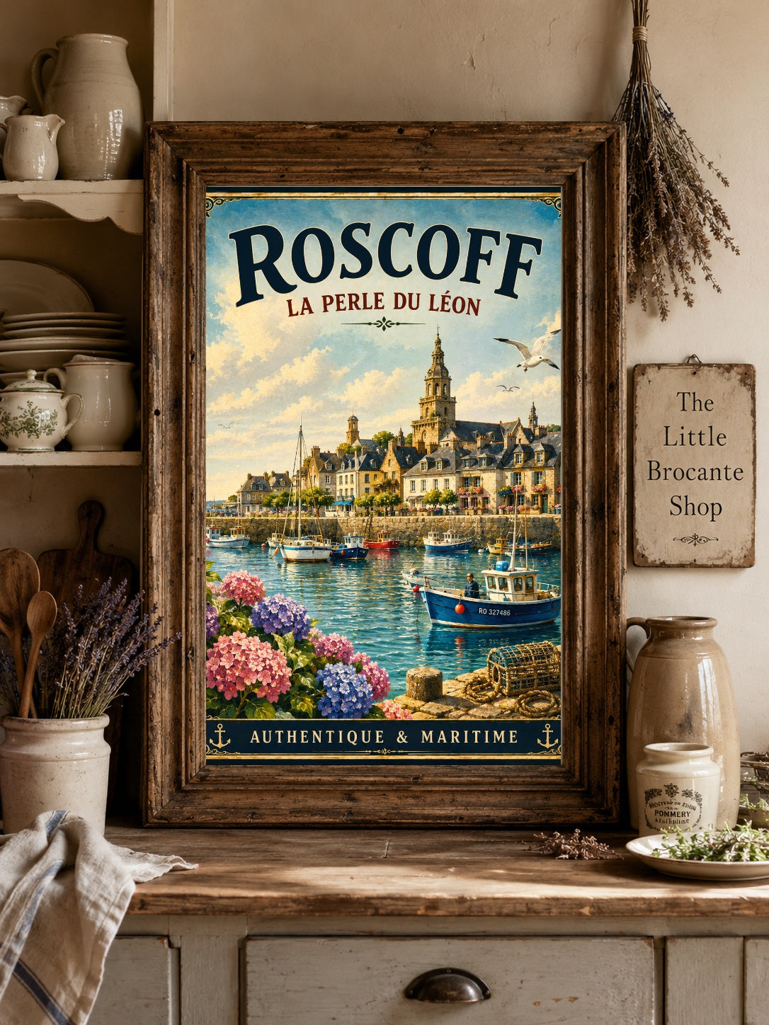 Roscoff – La Perle du Léon | Vintage Brittany Travel Print, Coastal
French Country
Breton
Nautical
Historic European
Vintage Travel
Cottage Style
Rustic Chic
Contemporary Classic
Scandinavian
Heritage Interiors
Timeless European wall artwork.