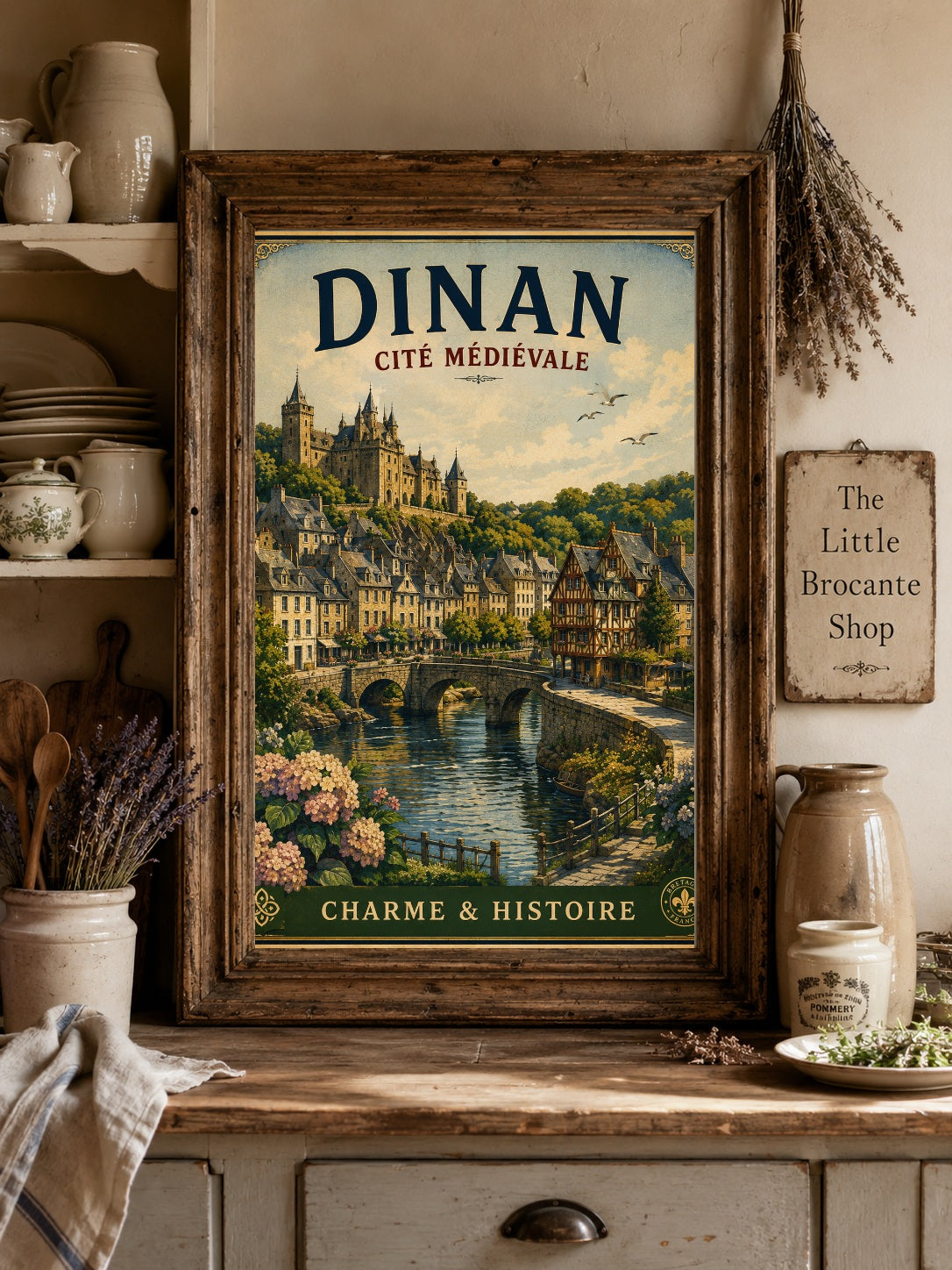 Dinan – Cité Médiévale | Vintage Brittany Travel Print, French Country
Breton
Historic European
Cottage Style
Vintage Travel
Traditional
Rustic Chic
Modern Country
Scandinavian
Contemporary Classic
Heritage Interiors
Timeless Coastal wall artwork.